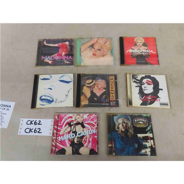 Lot of 8 Madonna CDs