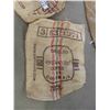 Image 4 : Vintage Wooden Fruit Box, 3 Burlap Coffee Bags