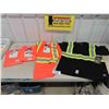 Image 1 : 3 Pioneer Safety Vests, Work King Black Safety Vest Sz 2XL - All New With Tags