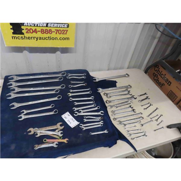 Wrenches - Most Craftsman - 30 Standard on Blue & 26 MM on Table Top - Total 