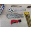 Image 3 : Vice Grips/ Clamps, Files, Tin Snips, Pipe Wrenches, Pipe + Tube Cutter