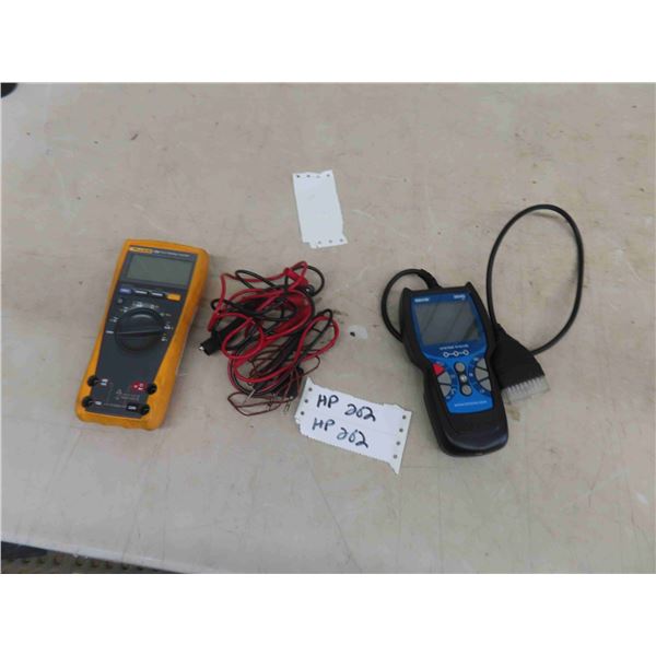 Fluke 179 True RMS Multimeter & Innova 3040 Analyzer
