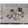 Image 1 : Precision Tools ; Picks, Feeler Gauge, Allen Wrenches, Reach, Head Lamp, Safety Glasses