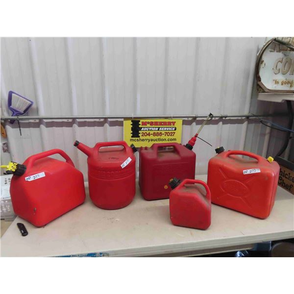 5 Gas Cans