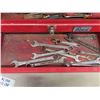 Image 4 : Beach 2 Drawer Hinged Top Tool Box with some Tools ; Wrenches, Snips, Screwdrivers