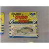 Image 3 : 3 Luhr Jensen Packaged Lures ; 2 Fireplugs, Spinny Minny + 2 Busch Hooks in Packs