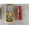 Image 3 : 9 Various Vintage Fishing Lures in Original Boxes ; Edgars, Helin's, Rebel, Mirrolure, 