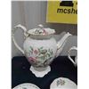 Image 2 : Aynsley ' Pembroke' Tea Service ; Coffee + Tea Pots, Cream + Sugar, 2 Cups with
