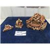 Image 1 : Carved Stone 3pc Ornamental Monkeys with Little Bowls - Some Damage + Repair