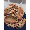 Image 5 : Carved Stone 3pc Ornamental Monkeys with Little Bowls - Some Damage + Repair