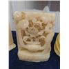 Image 2 : Assorted Carved Stone/ Granite Bookends; Fancy Birds, Horse Head, Intricately