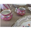 Image 5 : Assorted Floral Pattern Porcelain China ; Pitcher, Cake Plate, Bowls, Cups, plus more