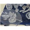 Image 5 : Large Variety of Crystal + Cut Glass; Vases, Candle Holders, Trays, Creamers, plus more