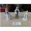 Image 1 : 3 Porcelain Figurines ; Lladro + 2 Mad in Denmark