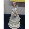 Image 3 : Assorted Porcelain China Figurines ; Raggedy Anne Musical, Boy with Horn, Baby Boots,