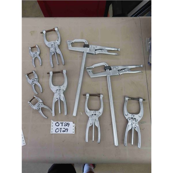 9 Various Clamps - 2 Bessey's