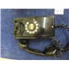 Image 2 : 2 Vintage Rotary Phones - White Label Top, Black Early Hard Plastic ( maybe Bakelite?) 