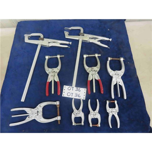 9 Assorted Clamps - 2 Are Bessey's