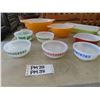 Image 4 : Assorted Pyrex Bowls ; Rounds, Rectangle, 2 Orange with Flowers, plus more
