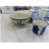 Image 5 : Dutch Themed Tea Pot, Canisters, Cup + Bowl, Ornamental Clogs