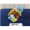 Image 1 : Oriental? China Planter with 2 Cute Blue Birds - Has Been Repaired