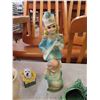 Image 7 : Chalkware Carnival Baton Spinner, Planters, Salt + Pepper Shakers, Vases, Assorted