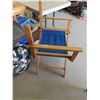 Image 5 : 2 Director Style Folding Chairs -1  Missing Back Rest