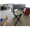 Image 6 : 2 Director Style Folding Chairs -1  Missing Back Rest