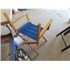 Image 7 : 2 Director Style Folding Chairs -1  Missing Back Rest