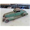 Image 2 : Vintage Pressed Tin Friction? Car - a Little Rough but Mostly There 14" Long