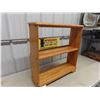 Image 2 : Modern 3 Shelf Bookcase Open Back 7.5" x 26.5"x 28.5"