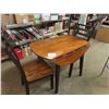 Image 1 : Modern Drop Leaf Kitchen Table With 2 Chairs29.5"x 42" 