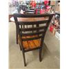 Image 4 : Modern Drop Leaf Kitchen Table With 2 Chairs29.5"x 42" 