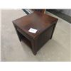 Image 1 : Solid Heavy Wood End Table 22" x 22" x 25" 