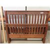 Image 2 : Wooden Bed Frame ; Headboard, Footboard, Rails - 57" Wide