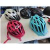 Image 3 : 7 Various Bike Helmets Assorted Styles + Sizes