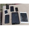 Image 2 : Assorted Cell Phones, Tablets + Plugs +  Cords - Most Phones Appear Damaged