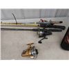 Image 5 : Fishing Tackle Box with Lots of Goodies, 3 Fishing Rods + Reels, Fishing Rod Case 
