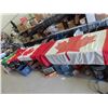 Image 1 : 4 Assorted Flags - Massive USA 74" 110" Cloth, Large Canada 55" x 110" , Smaller 