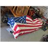 Image 2 : 4 Assorted Flags - Massive USA 74" 110" Cloth, Large Canada 55" x 110" , Smaller 