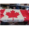 Image 9 : 4 Assorted Flags - Massive USA 74" 110" Cloth, Large Canada 55" x 110" , Smaller 