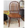 Image 3 : 2 Matching Wooden Kitchen / Dining Chairs, Woolly Top Stool