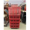 Image 5 : 3 Rolling Plastic Work Carts 15.5" x 22"x 23.5" - Stackable - 3 Bases, 5 Crates