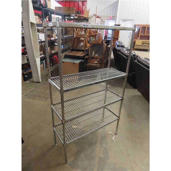 Chrome 4 Tier Shelf 14" x 36" x 61" 