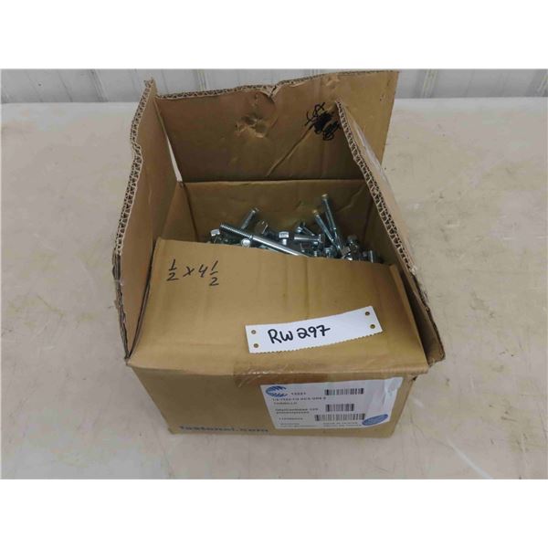 Fastenal 1/2  x 1 1/2  Bolts HCS GR5Z - Box Full