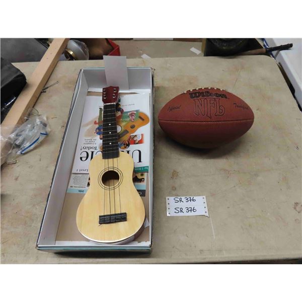 Play Today Ukulele Learning Kit In Box + Wilson NFL Football