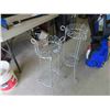 Image 4 : 2 Metal Wrought Iron Plant Stands 31" Tall