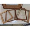 Image 2 : 6 Assorted Wood Framed - NO Glass - Largest 26" x 32"