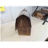 Image 5 : 2 Rustic Bird House + Feeder - Wood with Metal Roof
