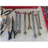 Image 2 : Wrenches, Pliers, Vice Grips, Metal Tool Box